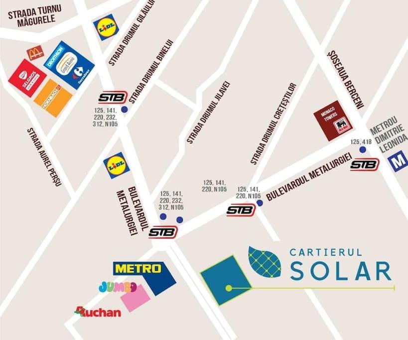Apartment Solar 50, Private Parking, 2 Bedroom Bucharest Exterior photo